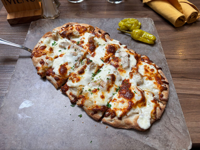 flatbread pizza at gold bison grill flatbread pizza at gold bison grill