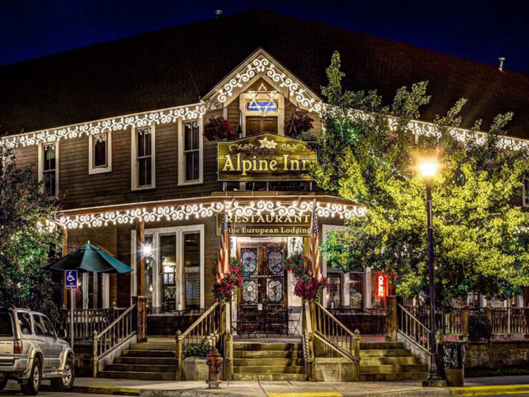 alpine inn front door at night 1 768x576