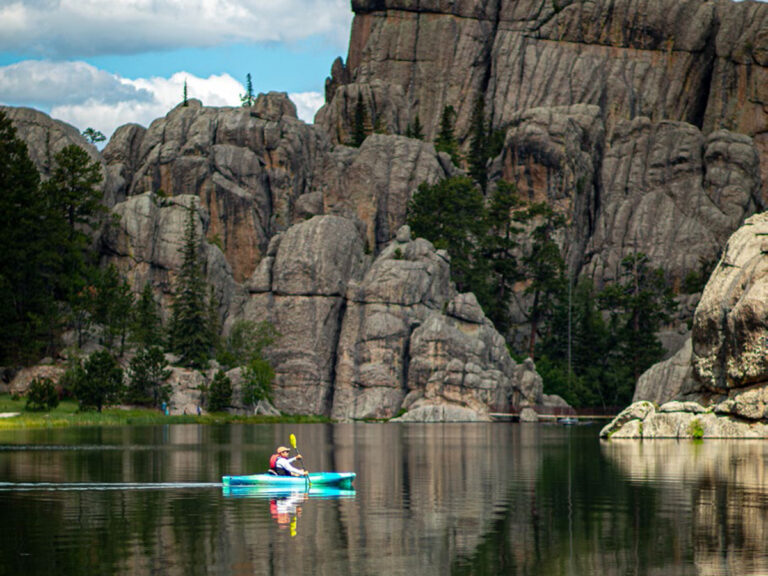 custer state park kayak on sylvan lake 768x576