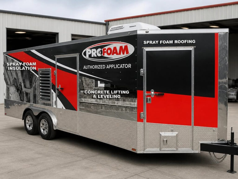 machine gun spray foam trailer 768x576