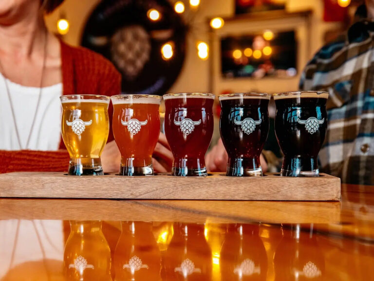 hairy cow brewing company beer flight 768x576