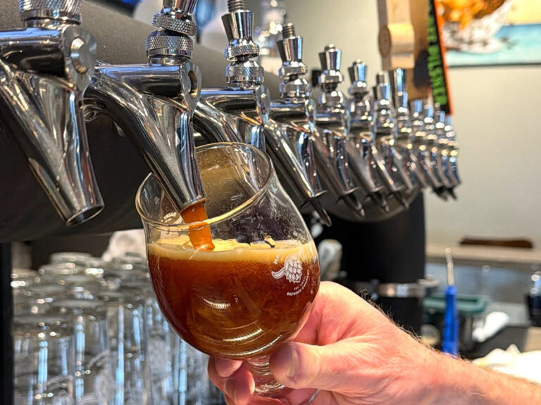 hairy cow brewing pouring from tap 768x576