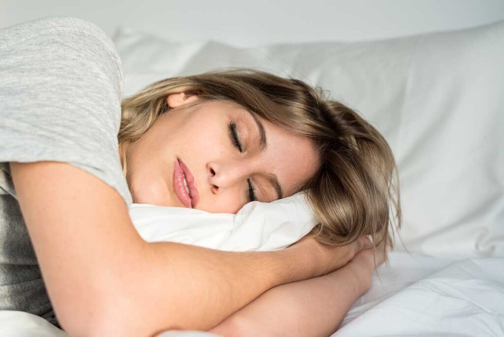 woman sleeping