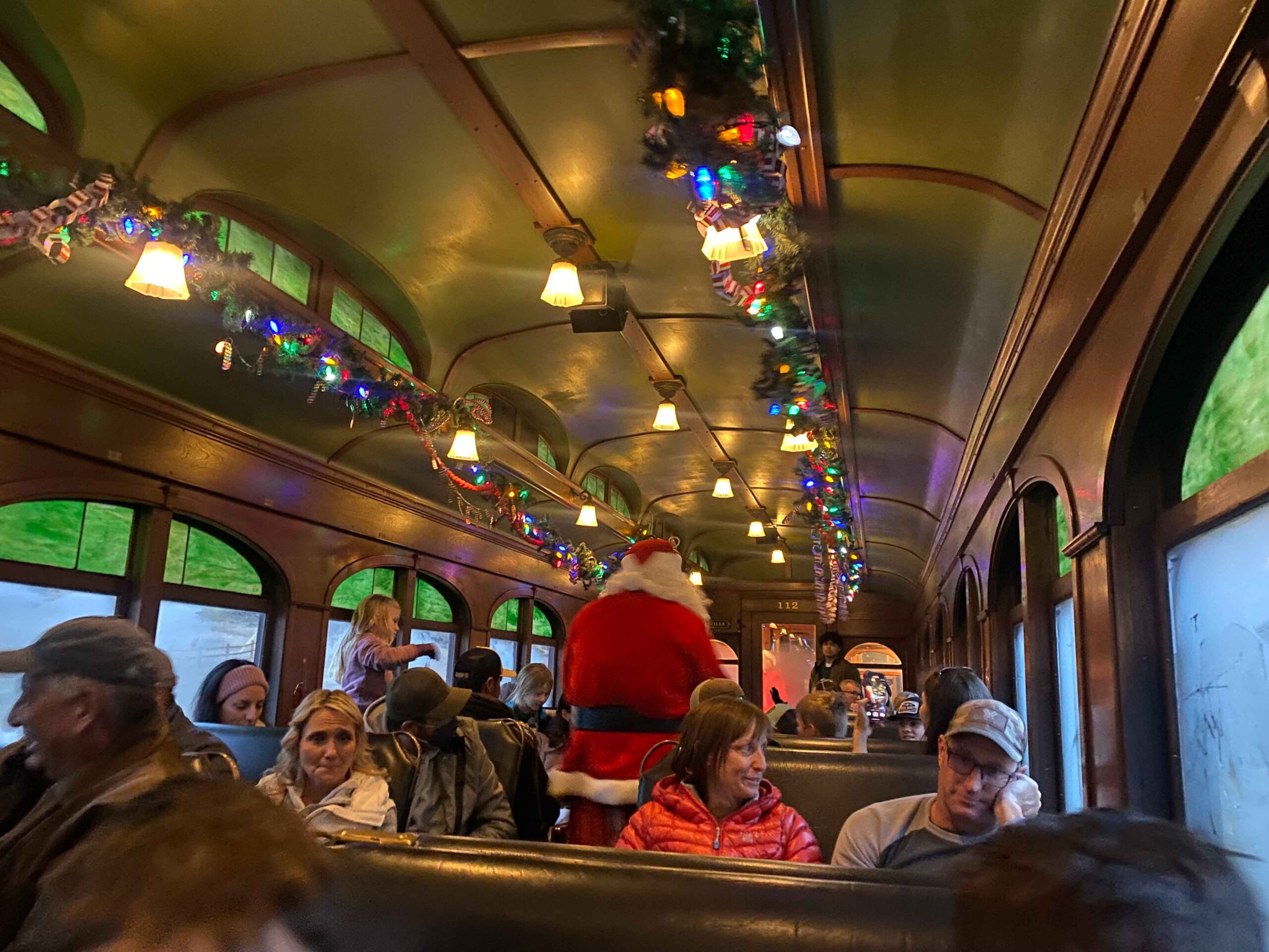 1880 Train Car during Christmas